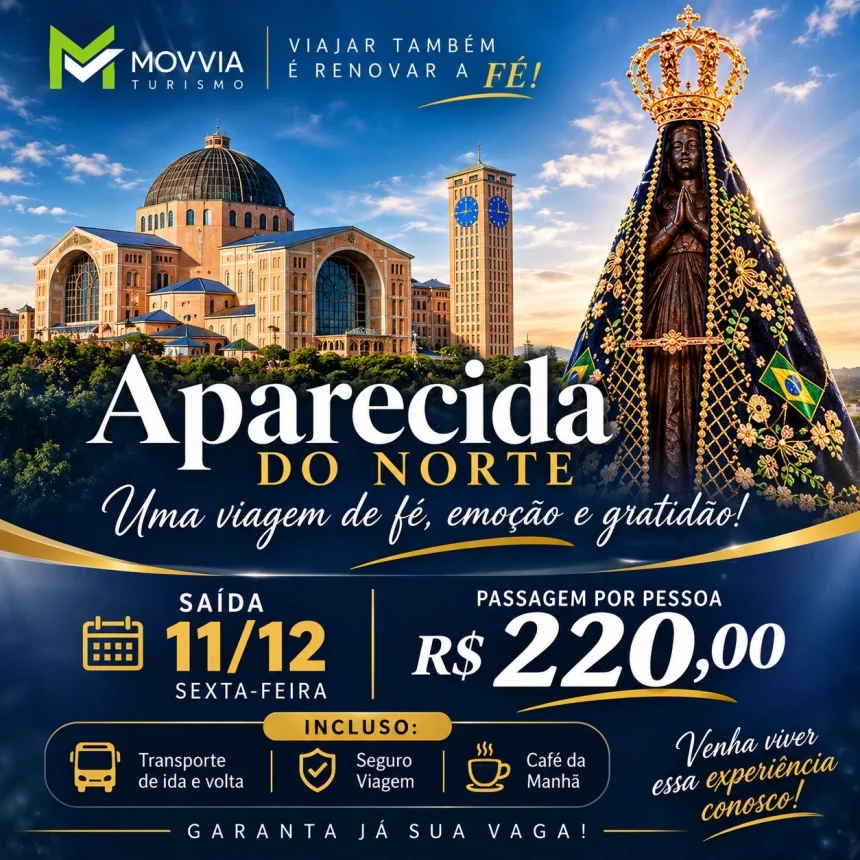 EXCURSÃO APARECIDA DO NORTE - 11/12