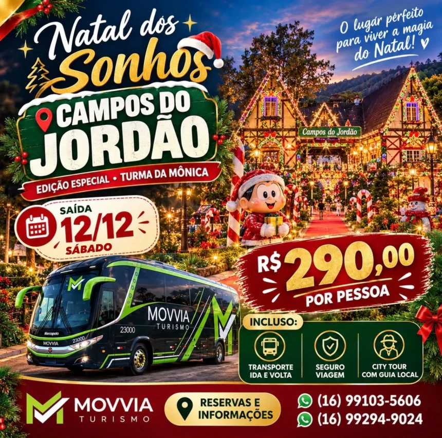 EXCURSÃO CAMPOS DO JORDÃO - 13/12